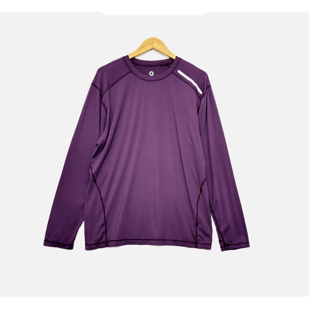 BloqUV Long Sleeve Pullover 24/7 Sun Shirt UPF 50 Women's Size XL Purple Crewnec